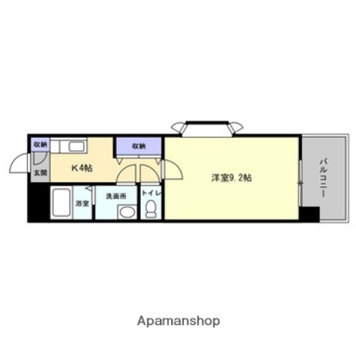 広島県広島市佐伯区楽々園2丁目の賃貸マンションの間取り