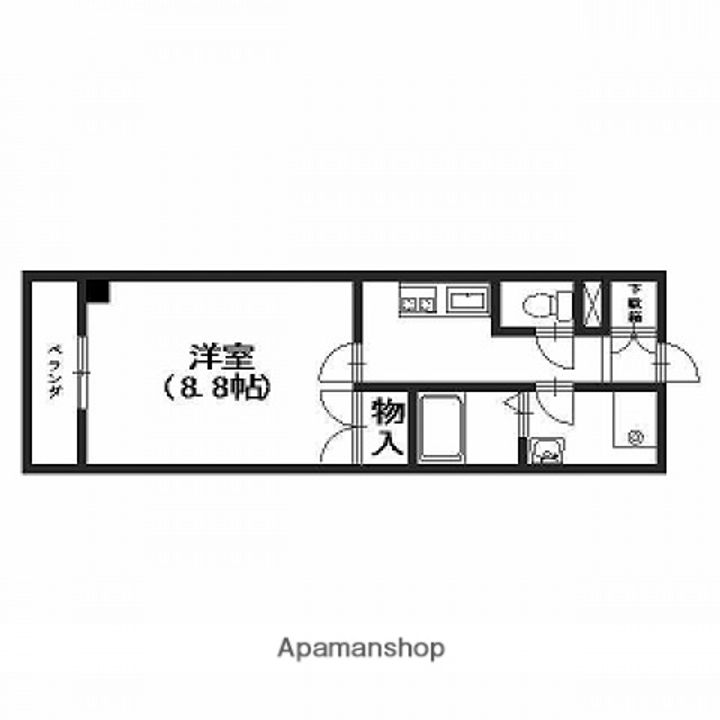 広島県広島市安佐南区中筋2丁目の賃貸マンションの間取り
