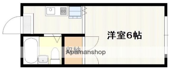 広島県広島市佐伯区美の里1丁目の賃貸マンションの間取り
