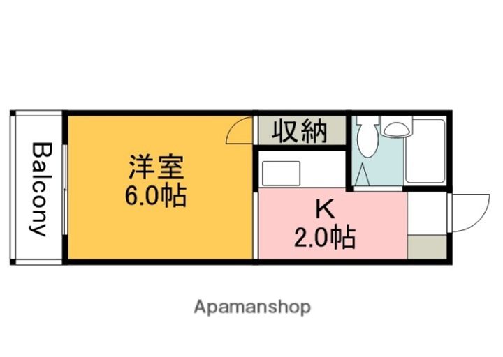 広島県廿日市市平良山手の賃貸マンションの間取り