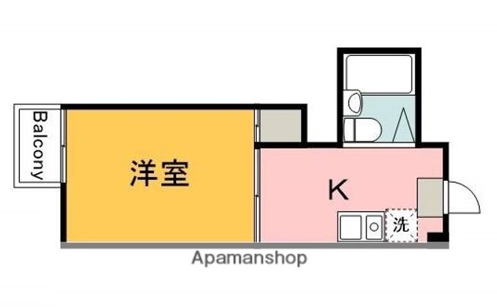 広島県広島市南区向洋新町2丁目の賃貸マンションの間取り