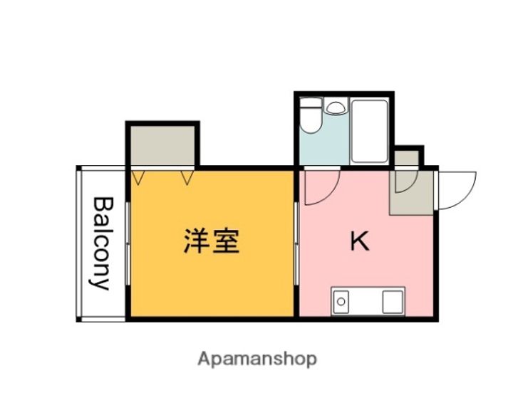 広島県広島市西区三篠町3丁目の賃貸マンションの間取り