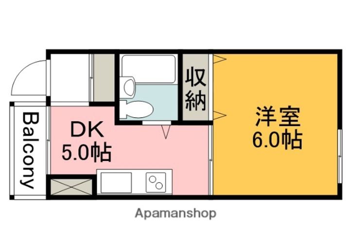 広島県広島市西区三篠町3丁目の賃貸マンションの間取り