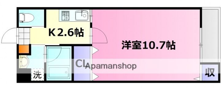 広島県広島市安佐南区祇園6丁目の賃貸アパートの間取り