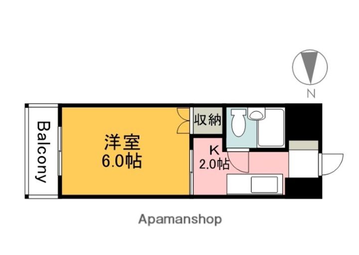 広島県広島市中区舟入中町の賃貸マンション304の間取り