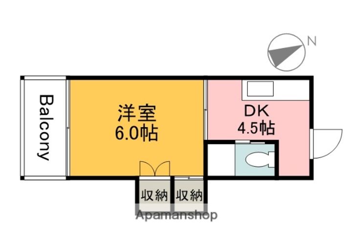 広島県広島市西区楠木町1丁目の賃貸マンションの間取り