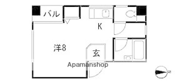 広島県広島市南区宇品海岸2丁目の賃貸マンションの間取り