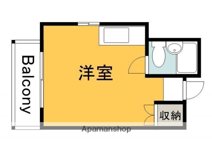 広島県広島市南区旭2丁目の賃貸マンションの間取り