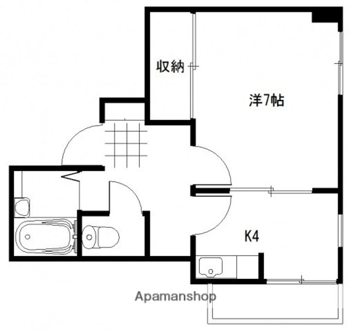 広島県広島市中区本川町2丁目の賃貸マンションの間取り