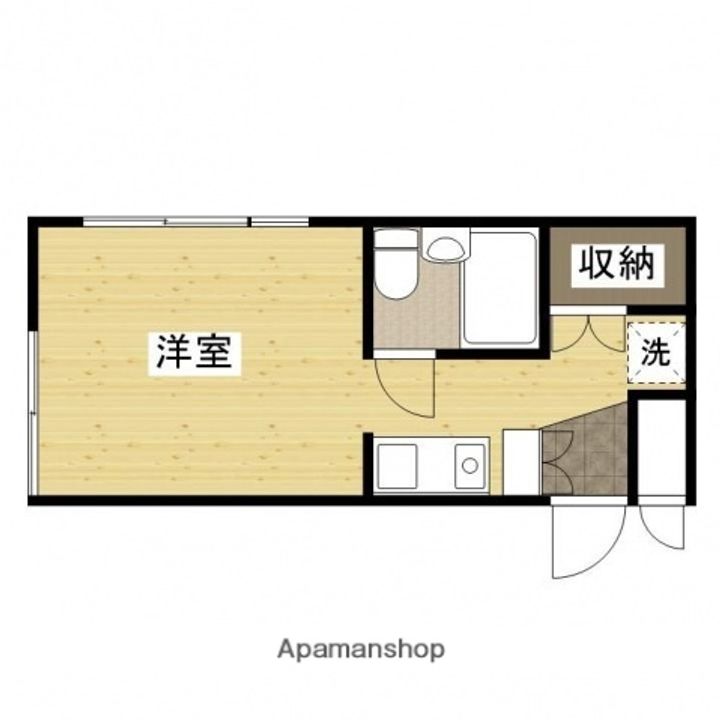 広島県広島市安佐北区落合2丁目の賃貸マンションの間取り