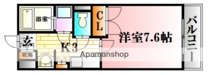 広島県広島市安佐北区可部4丁目の賃貸マンションの間取り