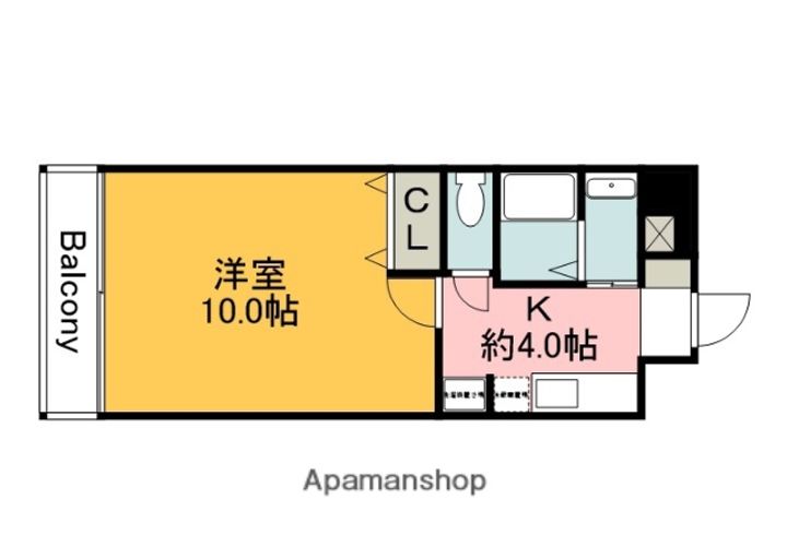 広島県廿日市市宮内の賃貸マンションの間取り