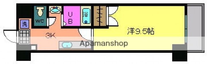 広島県広島市安佐南区緑井2丁目の賃貸マンションの間取り