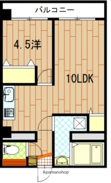 広島県広島市西区三滝町の賃貸マンションの間取り