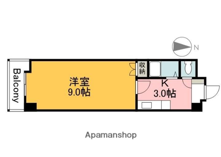 広島県広島市安佐南区中筋4丁目の賃貸マンションの間取り