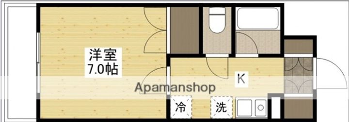 広島県広島市南区皆実町3丁目の賃貸マンションの間取り