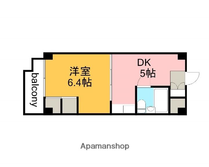 広島県広島市西区草津新町2丁目の賃貸マンションの間取り