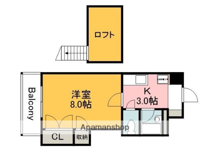 広島県広島市安佐南区西原4丁目の賃貸マンションの間取り