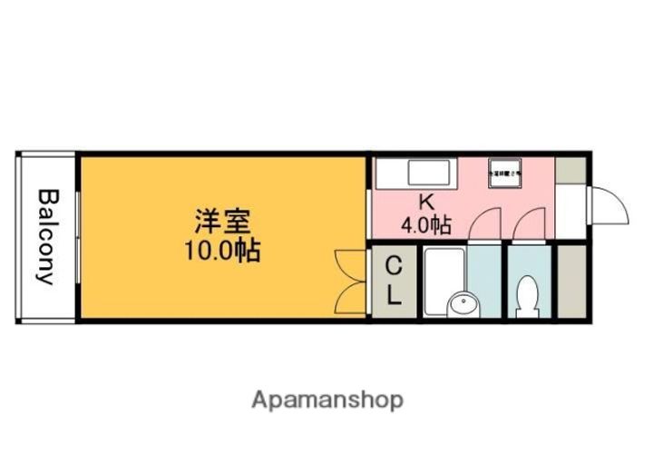 広島県広島市安佐南区大町東3丁目の賃貸マンションの間取り