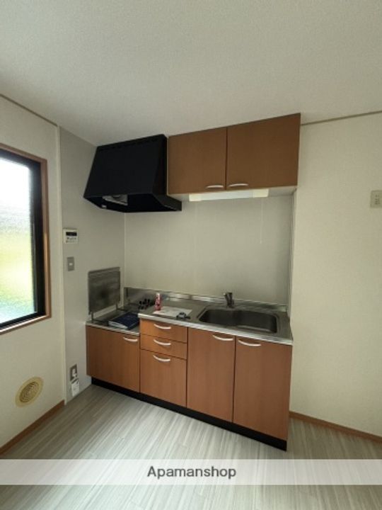 広島県広島市安佐南区上安3丁目の賃貸アパートのキッチン