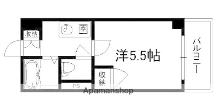 広島県広島市西区三篠町1丁目の賃貸マンションの間取り