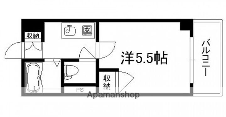 広島県広島市西区三篠町1丁目の賃貸マンションの間取り