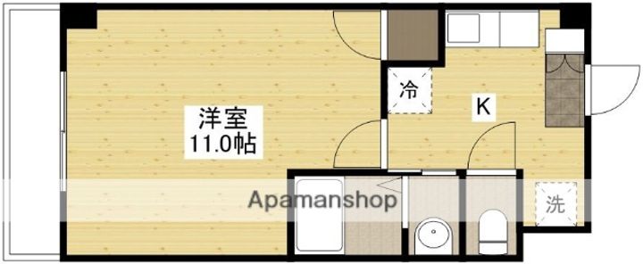 広島県広島市西区己斐西町の賃貸マンションの間取り