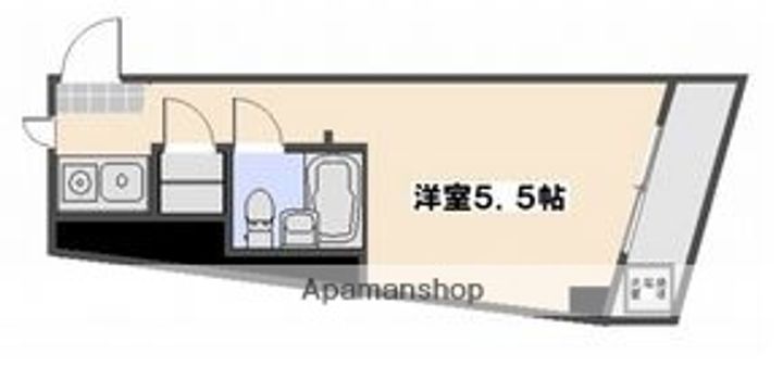 広島県広島市佐伯区五日市5丁目の賃貸マンション306の間取り