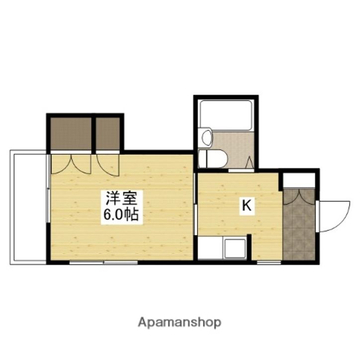 広島県広島市西区横川町2丁目の賃貸マンションの間取り