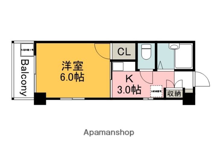 広島県広島市佐伯区隅の浜3丁目の賃貸マンションの間取り