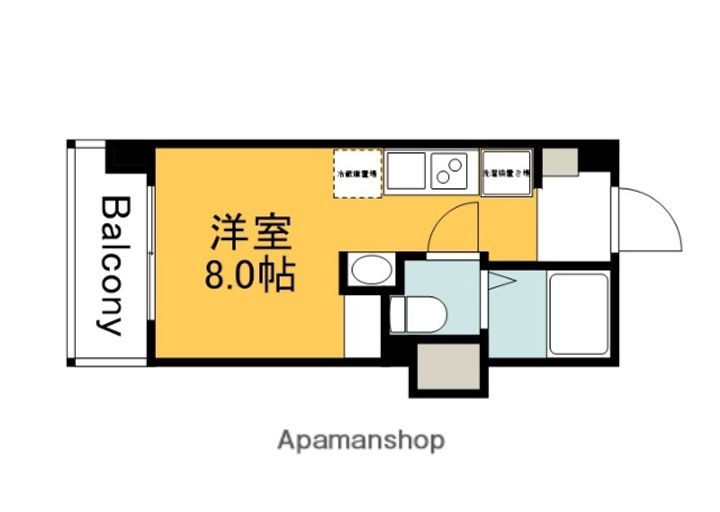 広島県広島市西区上天満町の賃貸マンションの間取り