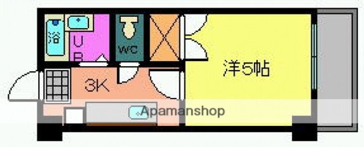 広島県広島市西区楠木町2丁目の賃貸マンションの間取り