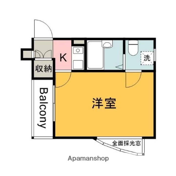 広島県広島市西区南観音町の賃貸マンションの間取り