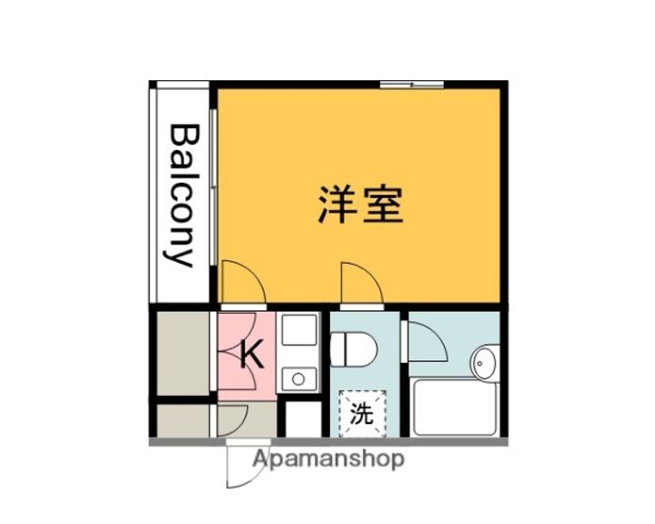 広島県広島市西区南観音町の賃貸マンションの間取り