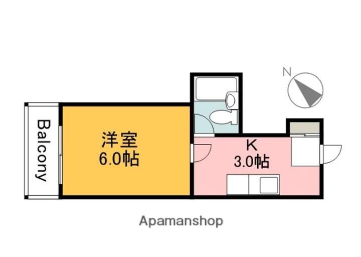 広島県広島市安佐南区西原3丁目の賃貸マンションの間取り