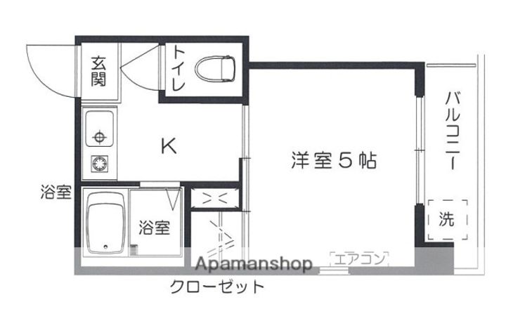 広島県広島市南区宇品御幸4丁目の賃貸マンションの間取り