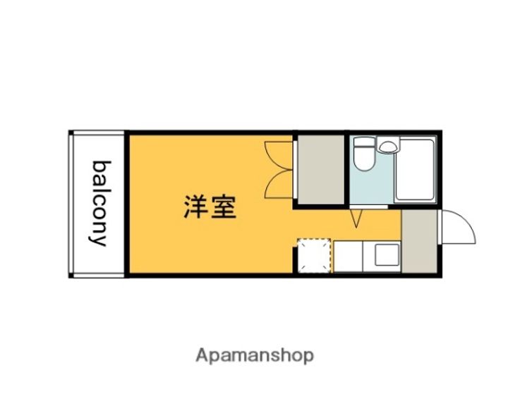 広島県広島市佐伯区五日市中央3丁目の賃貸マンション302の間取り