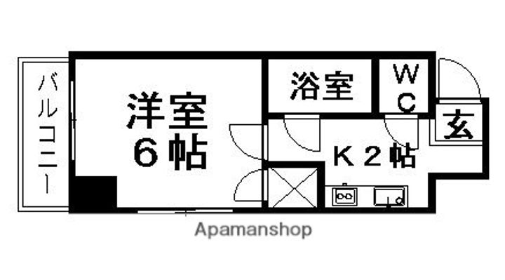 広島県広島市中区本川町1丁目の賃貸マンションの間取り