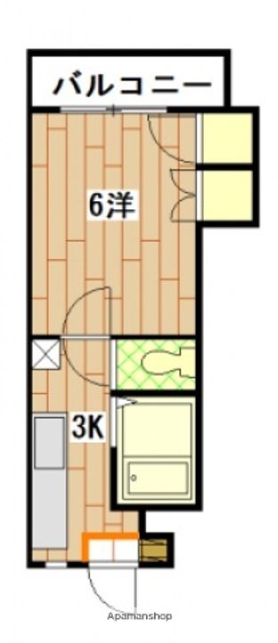 広島県広島市西区大芝1丁目の賃貸マンションの間取り