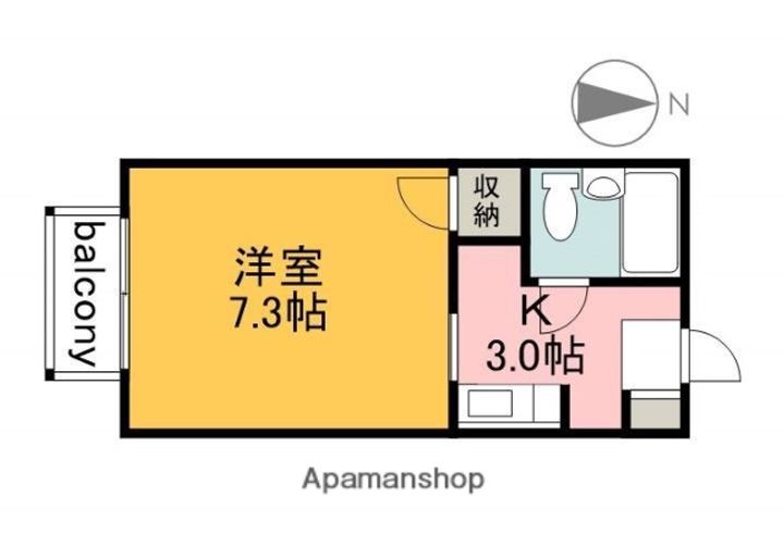 広島県広島市安佐南区祇園8丁目の賃貸アパートの間取り