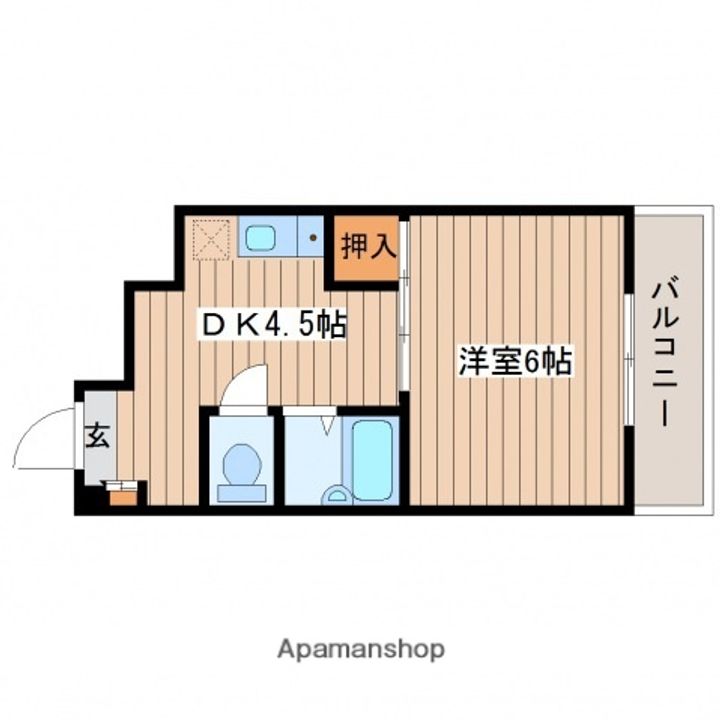 広島県広島市西区観音本町2丁目の賃貸マンションの間取り