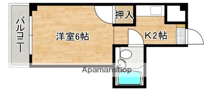 広島県広島市中区南千田東町の賃貸マンションの間取り
