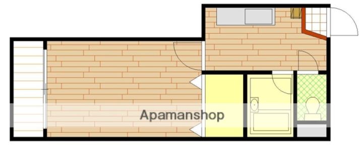 広島県広島市西区横川町2丁目の賃貸マンションの間取り
