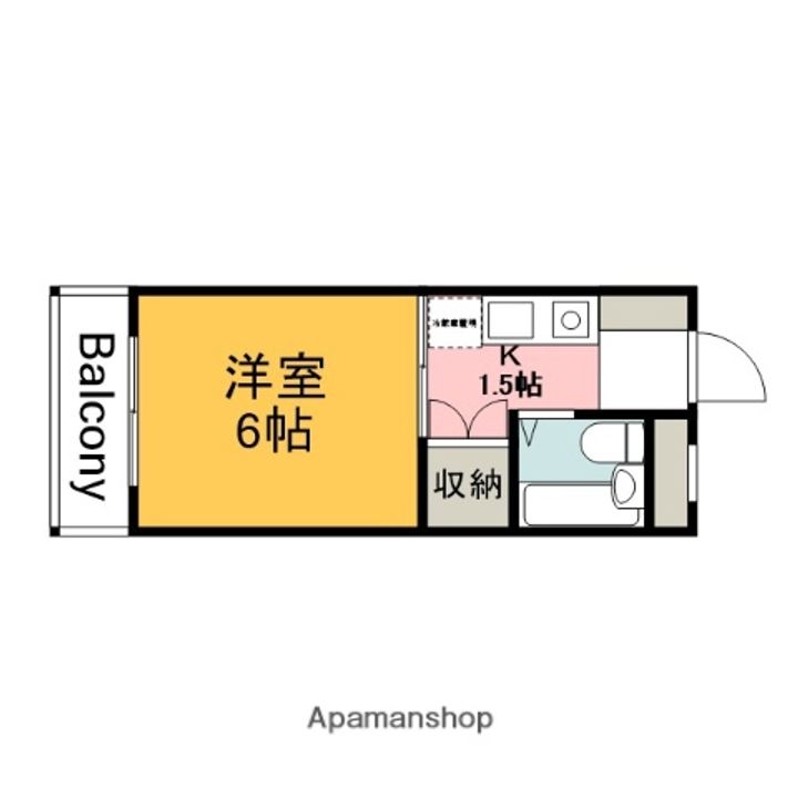 広島県安芸郡海田町昭和中町の賃貸マンションの間取り