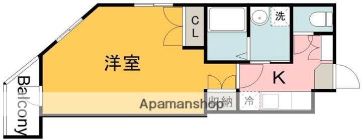 広島県広島市南区宇品西2丁目の賃貸マンションの間取り