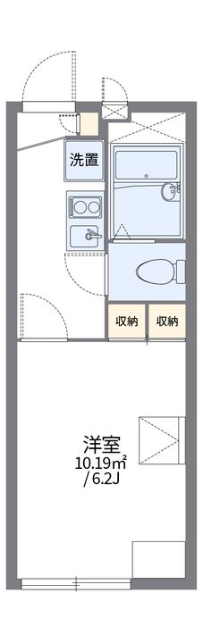レオパレスリバーサイド105の間取り