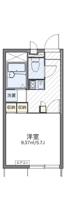 レオパレス御幸102の間取り