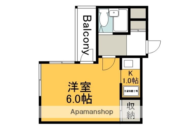 広島県広島市西区三篠町3丁目の賃貸マンションの間取り