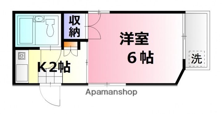 広島県広島市東区牛田本町4丁目の賃貸アパートの間取り