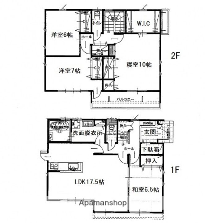 広島県広島市西区井口台2丁目(一戸建)の賃貸物件の間取り